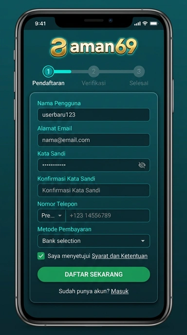 Daftar Akun Baru aman69 untuk Pengguna Android