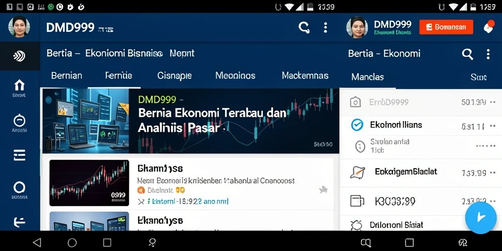 Tampilan antarmuka DMD999 yang memudahkan akses berita ekonomi.