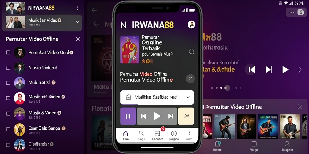 Tampilan antarmuka NIRWANA88 untuk pemutar video offline yang menarik.