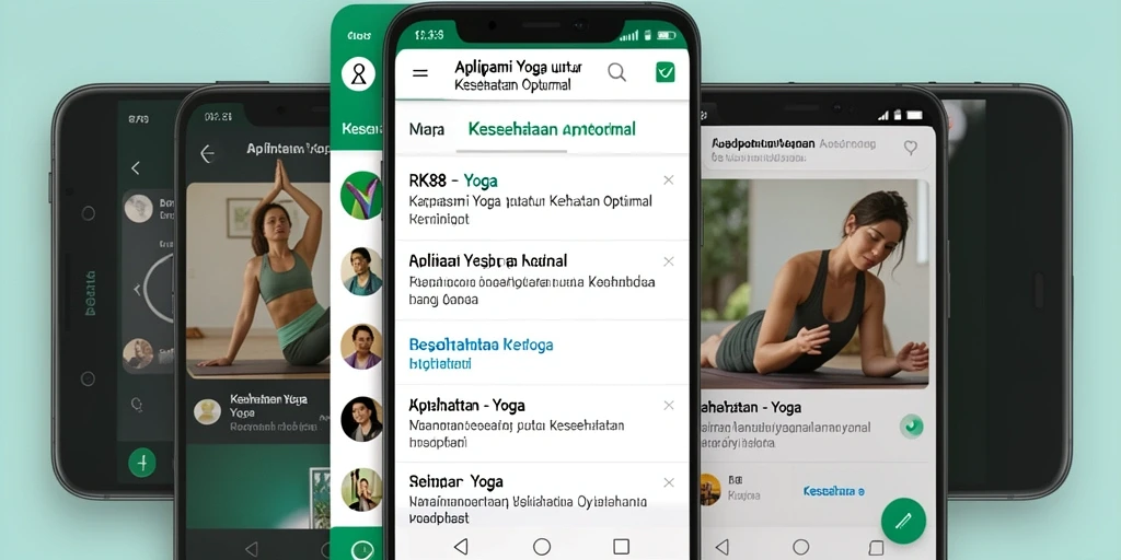 Tampilan antarmuka RK88 untuk latihan Yoga yang interaktif dan menarik.