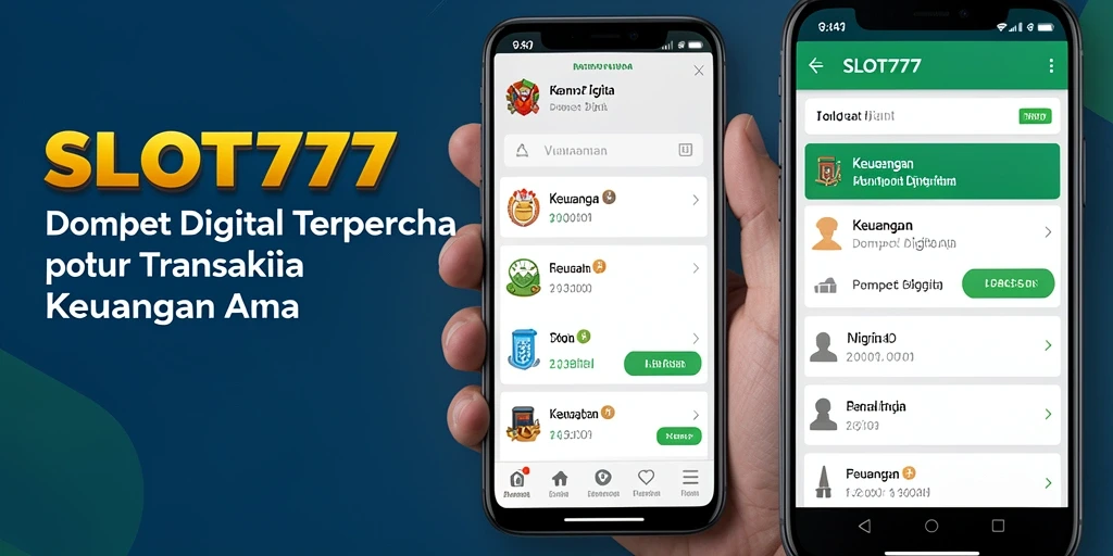 Tampilan antarmuka aplikasi SLOT777 yang modern dan mudah digunakan.