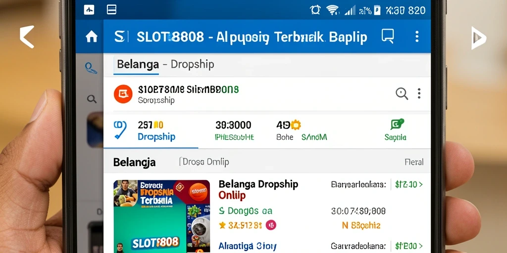 Tampilan antarmuka modern dan fungsional dari SLOT8808.