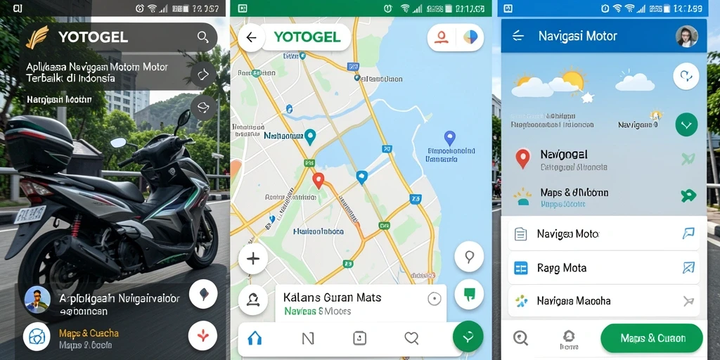 Tampilan antarmuka YOTOGEL yang memudahkan navigasi motor.